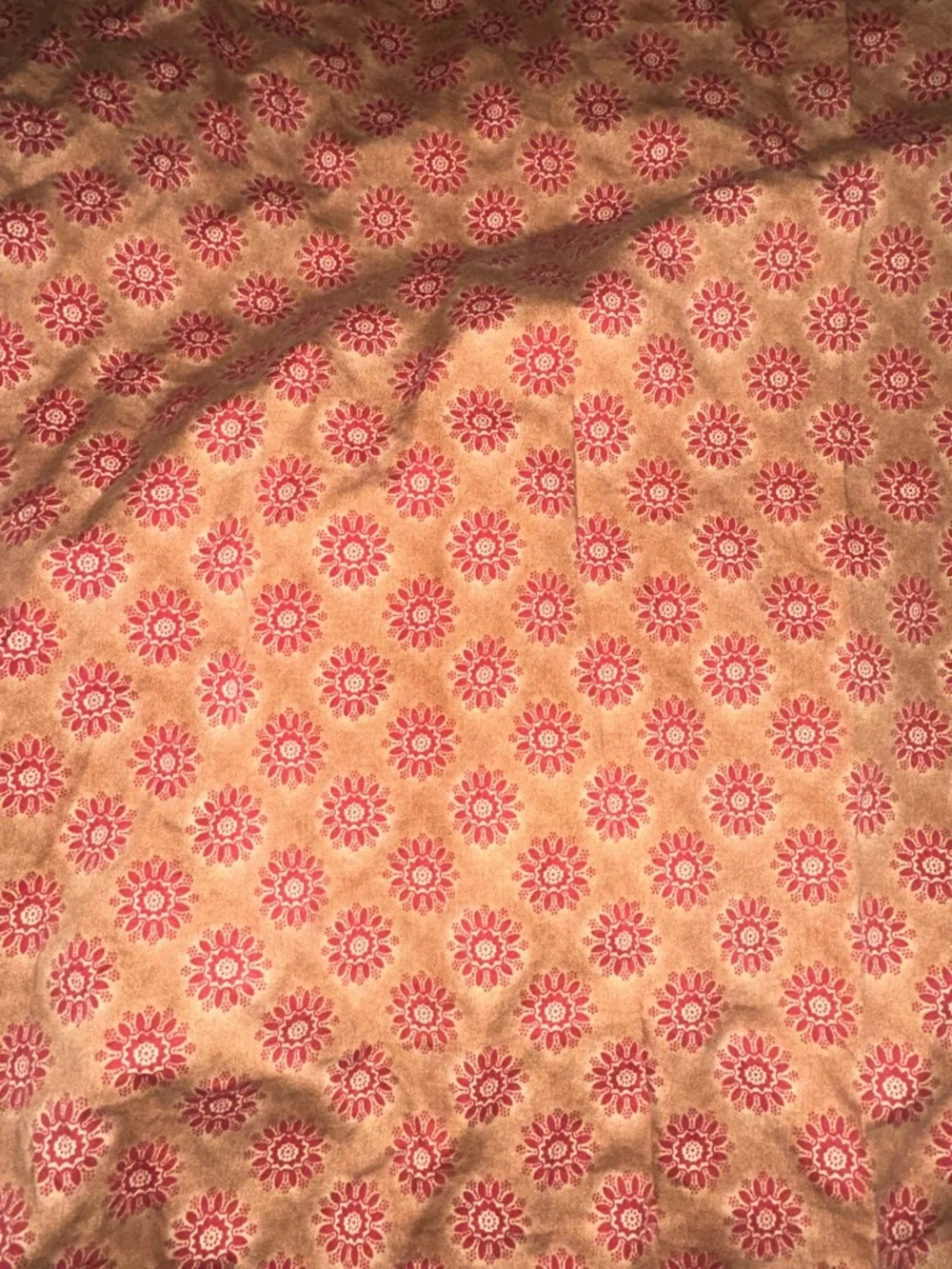 Home. Decorative Gold and Red Sunburst Lumbar - Full Size Sheet
